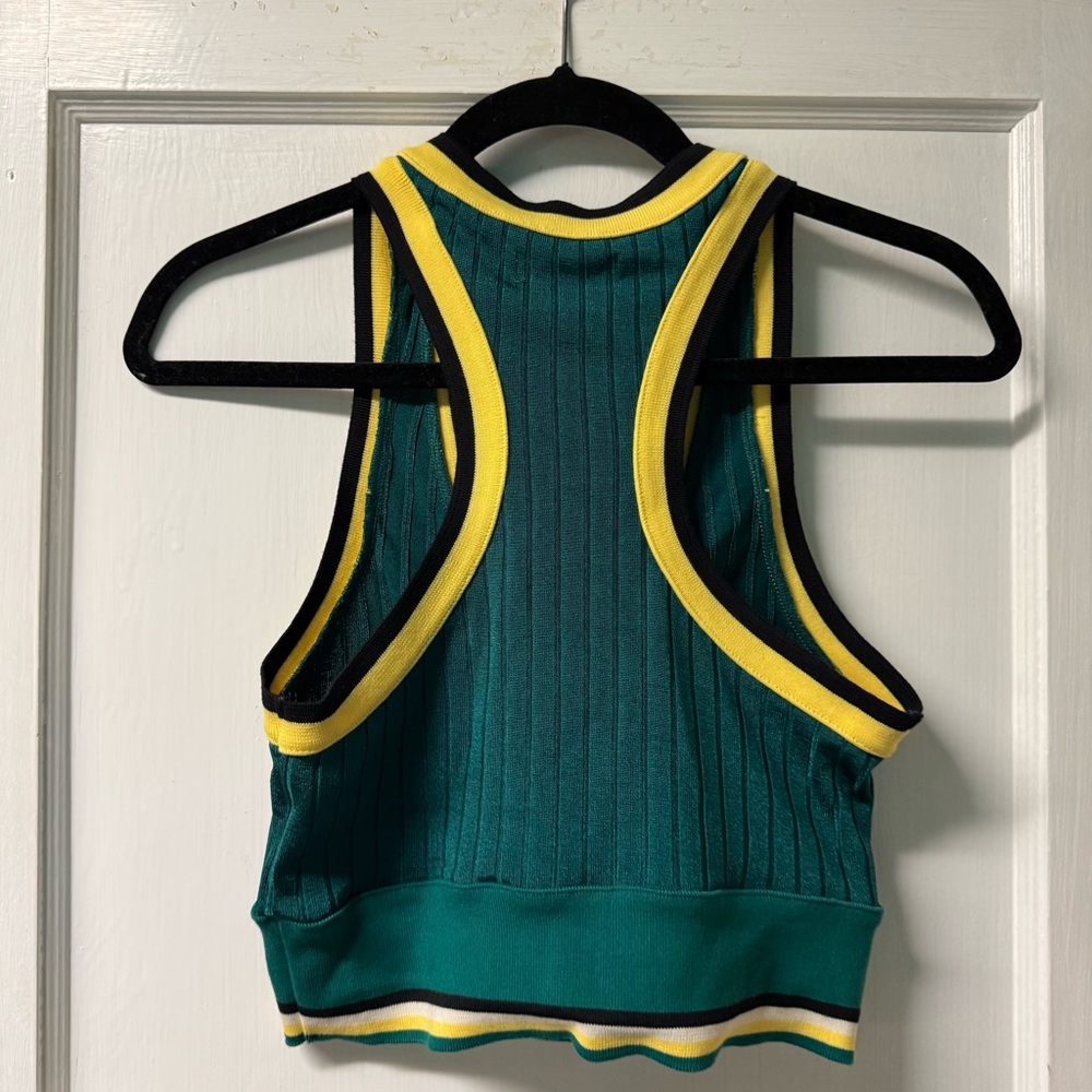 Urban Outfitters Retro Stripe Ribbed Racer Tank - Picture 2 of 2